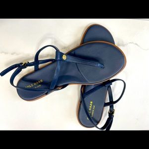 Cole Haan Navy Sandals - only worn a few times